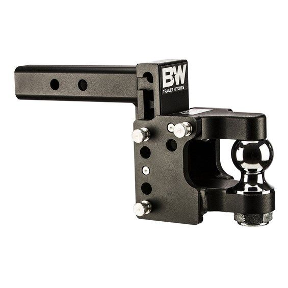 B&W Trailer Hitches - B&W 16,000LBS Black Tow & Stow Pintle 2-5/16" Ball Trailer Hitch 8.5" Drop - 2.5" Receiver