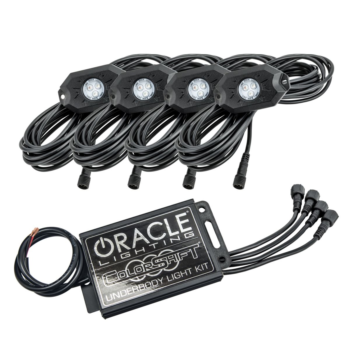 Oracle Lighting - Oracle Lighting ColorSHIFT LED Bluetooth Underbody Four Piece Wheel Well Rock Light Kit