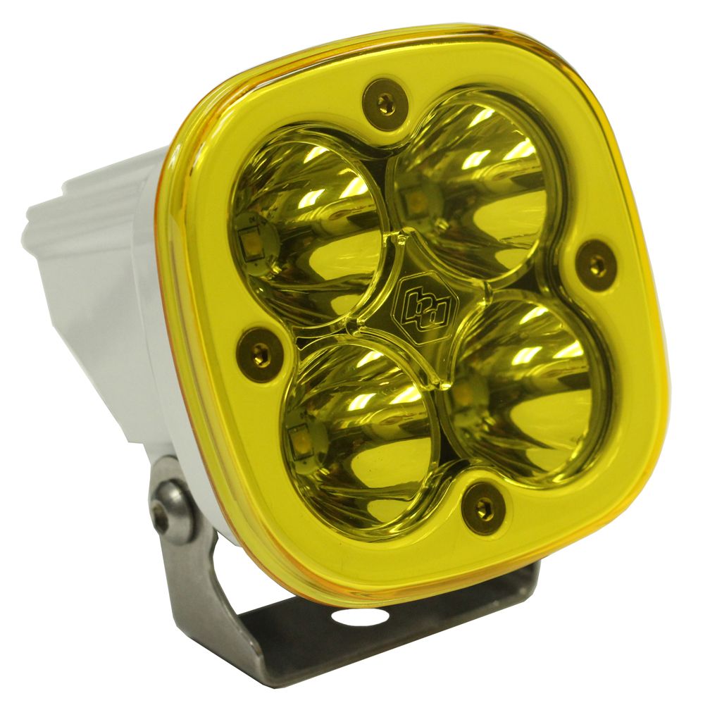 Baja Designs - Baja Designs White Squadron Pro Amber LED Spot Light Pod - 4,900 Lumens