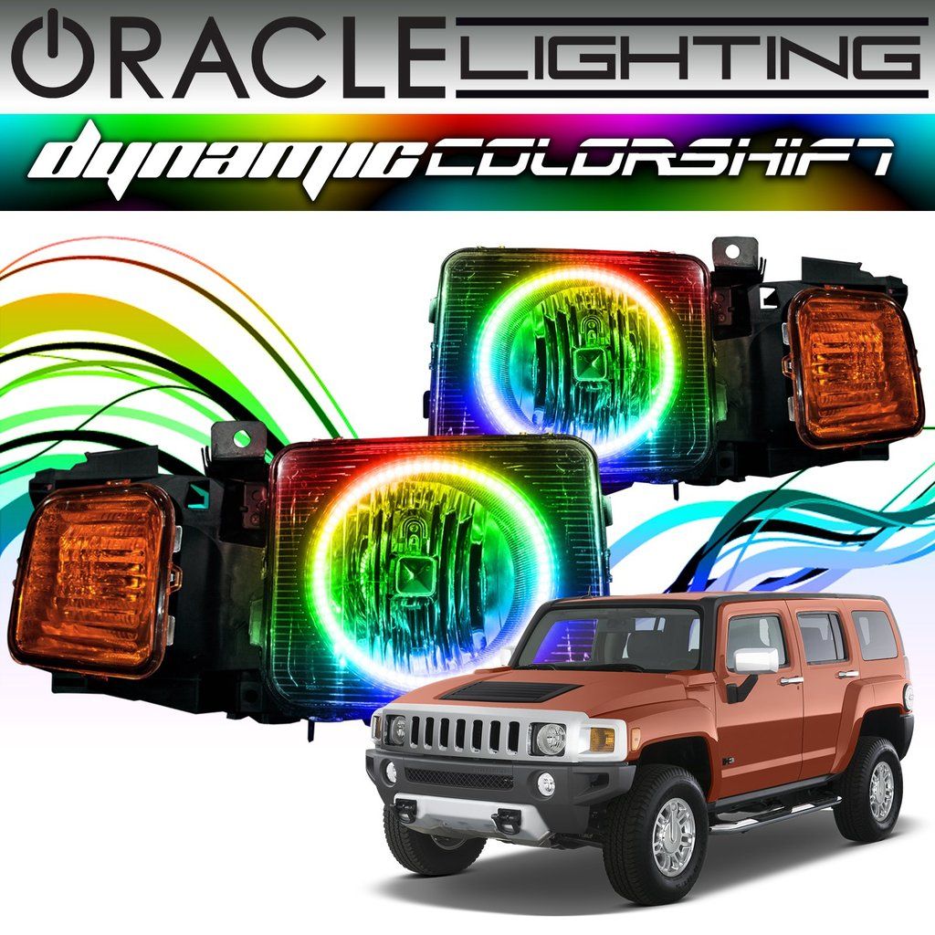 Oracle Lighting - Oracle Dynamic ColorSHIFT Headlight Halo Kit For 2005-2010 Hummer H3