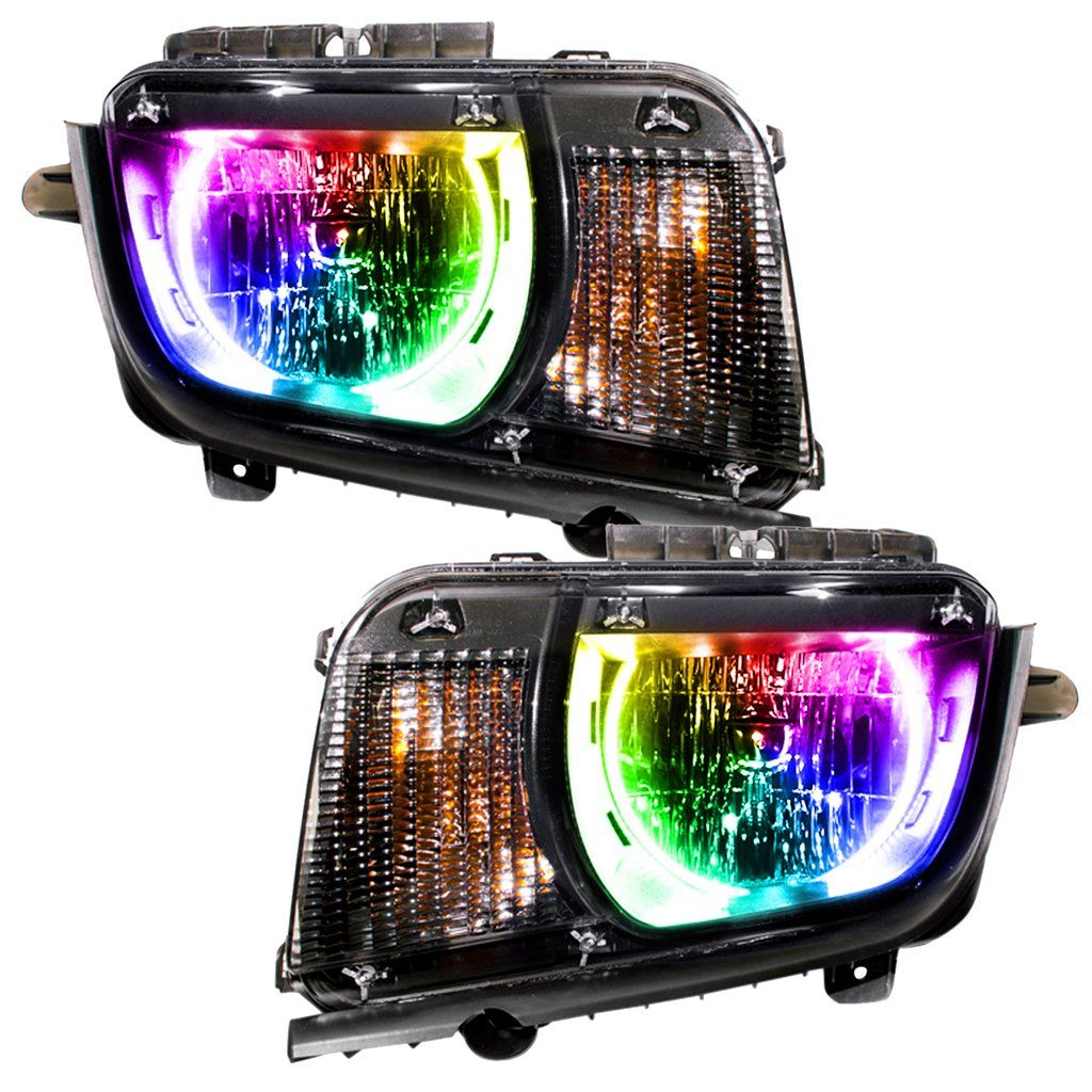 Oracle Lighting - Oracle Dynamic ColorSHIFT Headlight Assemblies For 10-13 Chevy Camaro Non RS