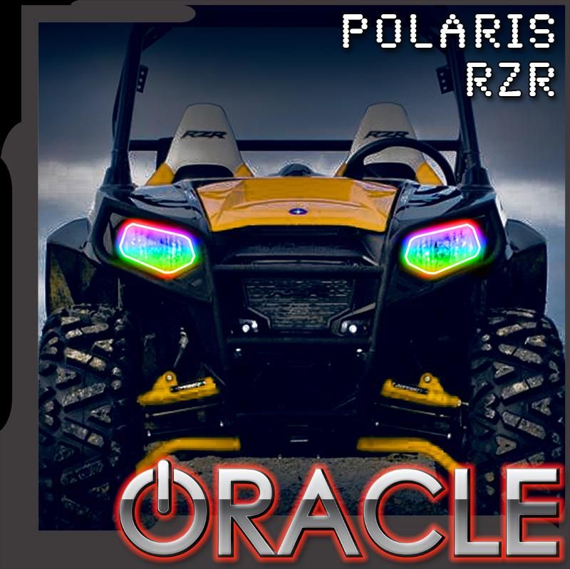 Oracle Lighting - Oracle Dynamic RGBW Headlight Halo Kit For 2008-2019 Polaris RZR 570 800 900