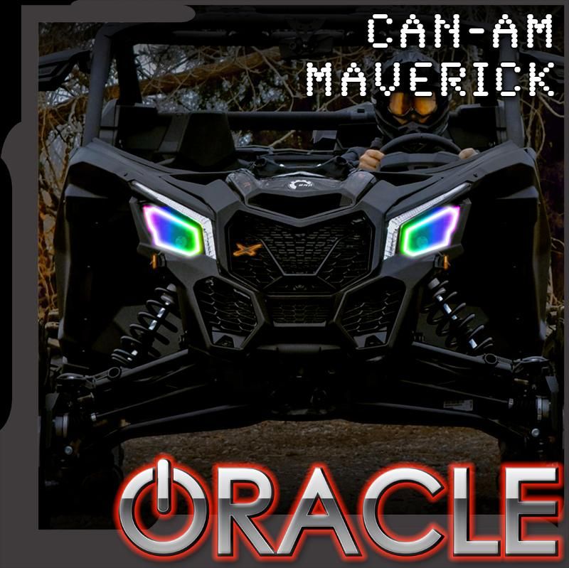 Oracle Lighting - Oracle Dynamic RGBW Headlight Halo Kit For 17-2020 Can-Am Maverick X3