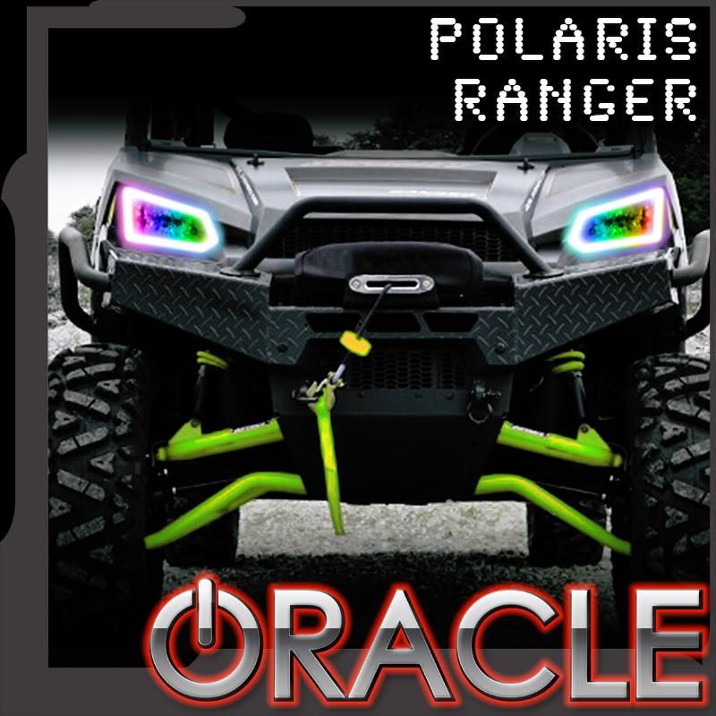 Oracle Lighting - Oracle Dynamic RGBW Headlight Halo Kit For 2014-2019 Polaris Ranger 570 900 1000