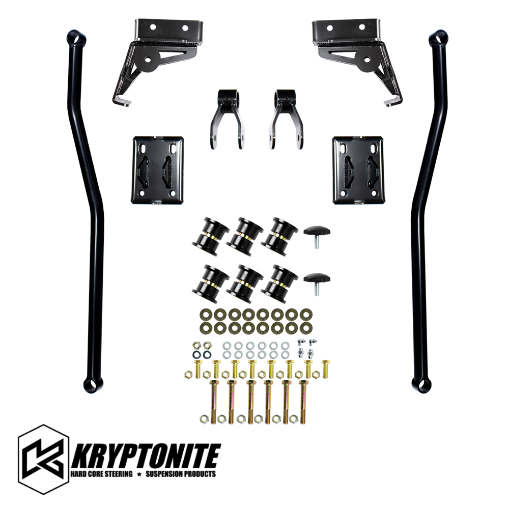 Kryptonite - Kryptonite Death Grip Full Floating Traction Bar Kit For 01-10 Chevy/GMC 2500HD 3500HD