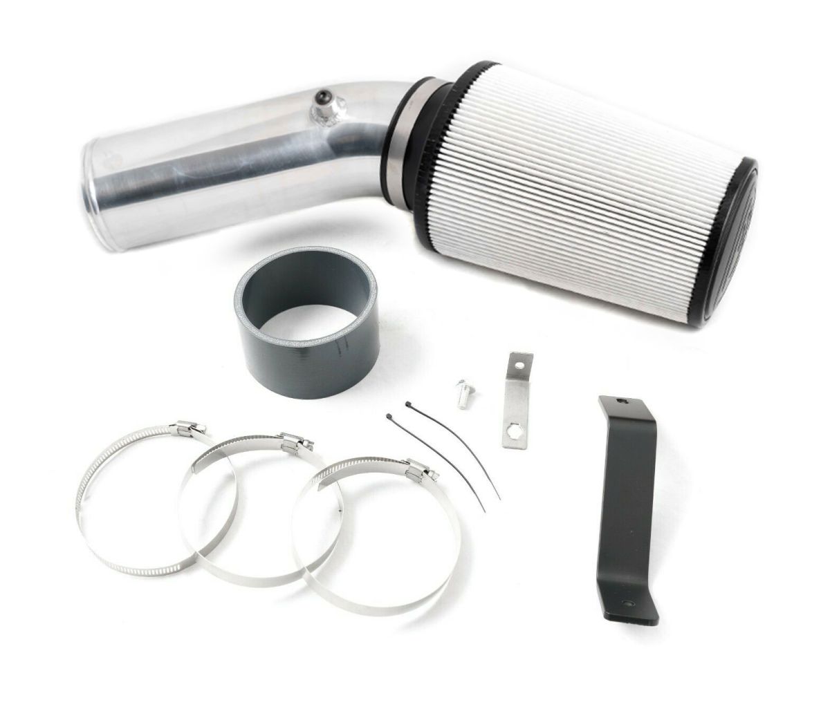 Rudy's Performance Parts - Rudy's Polished Cold Air Intake Kit w/ S&B Dry Filter For 99.5-03 7.3 Powerstroke