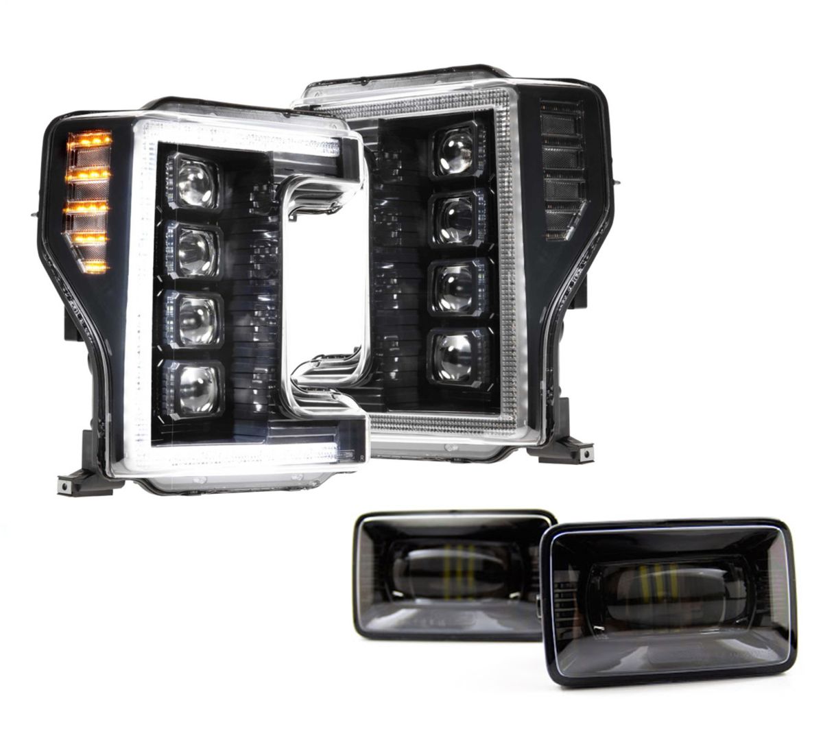 Morimoto - Morimoto XB LED Plug & Play Headlight Assemblies w/ Fog Lights For 17-19 Ford Super Duty