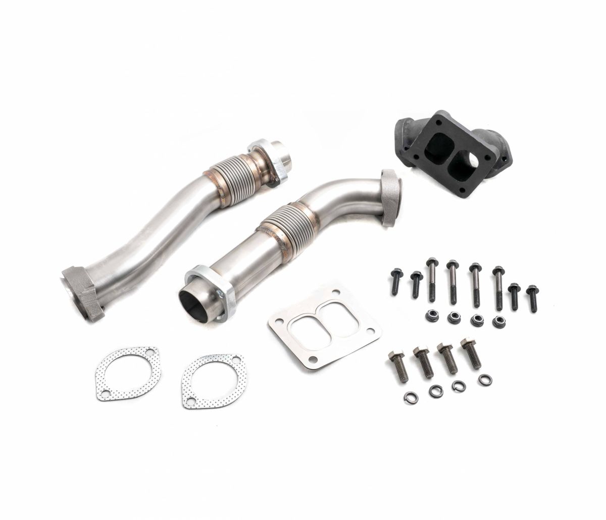 Rudy's Performance Parts - Heavy Duty Stainless Steel Bellowed Up Pipe Kit 94-97 OBS Ford 7.3L Powerstroke
