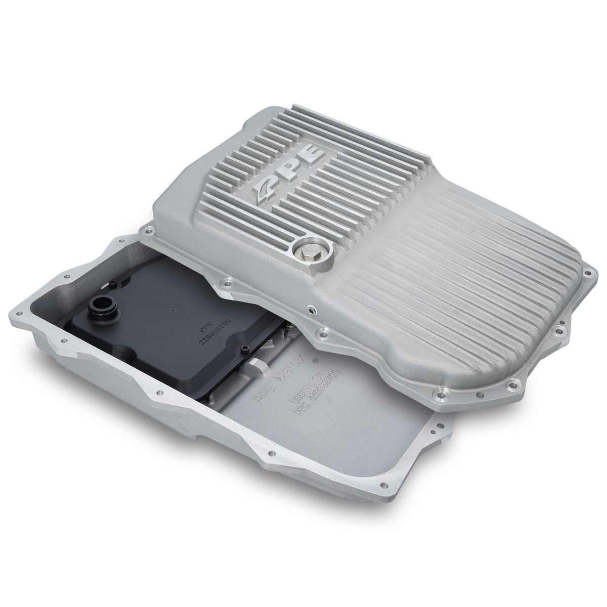PPE - PPE Heavy-Duty Cast Aluminum Shallow 850RE Transmission Pan - Raw For 18-20 Jeep Wrangler JL / Jeep Gladiator JT
