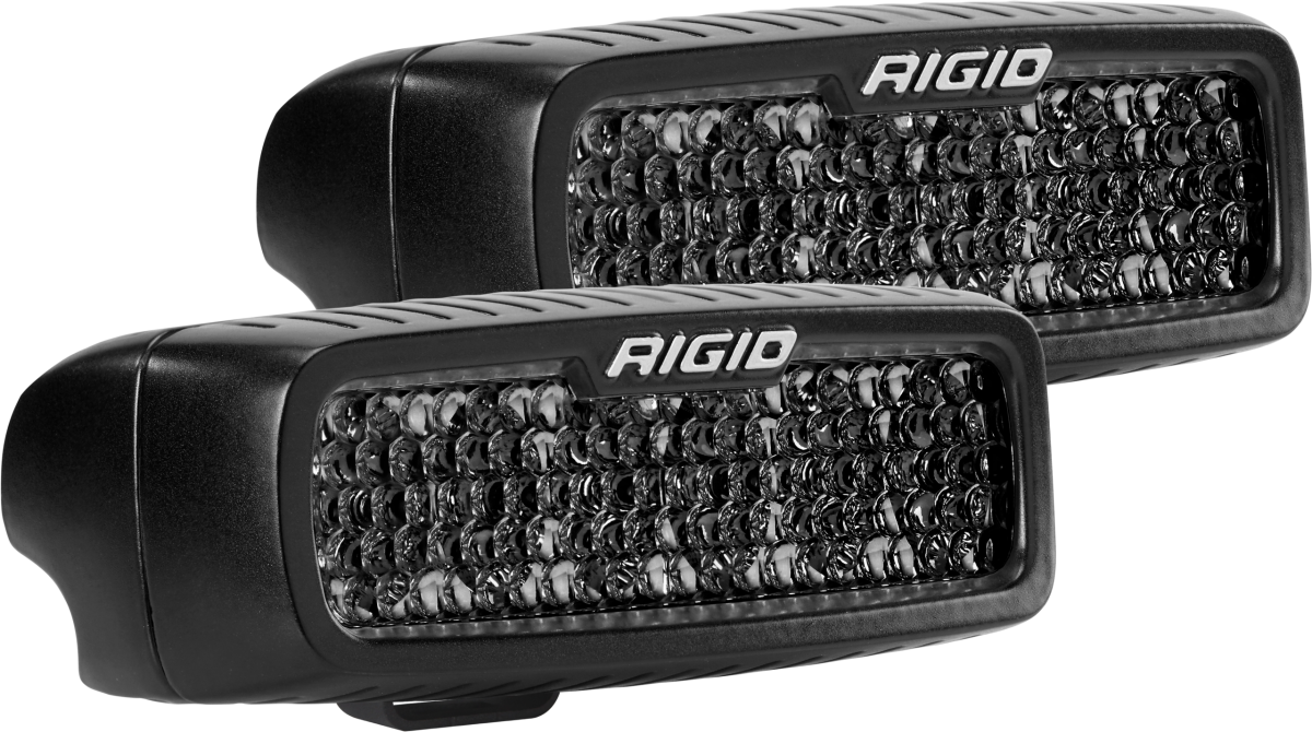 Rigid Industries - Rigid Industries Spot Diffused Midnight Surface Mount Pair SR-Q Pro 905513BLK