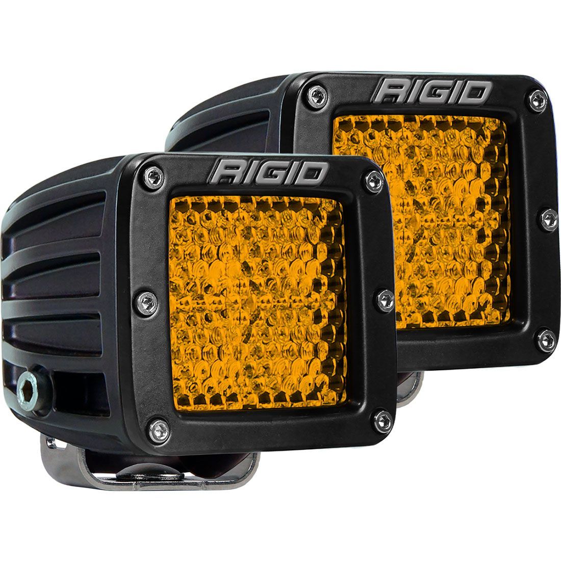 Rigid Industries - Rigid Industries Diffused Rear Facing High/Low Surface Mount Amber Pair D-Series Pro 90151