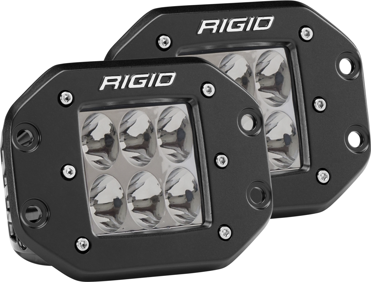 Rigid Industries - Rigid Industries Driving Flush Mount Pair D-Series Pro 512313