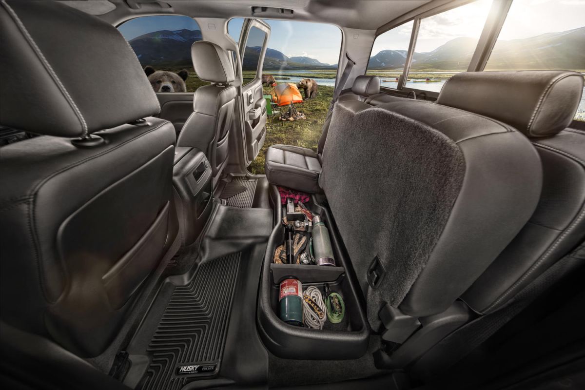 Husky Liners - Husky Liners Under Seat Storage Box 2019 Dodge Ram 1500 Crew Cab With Factory Storage 09411