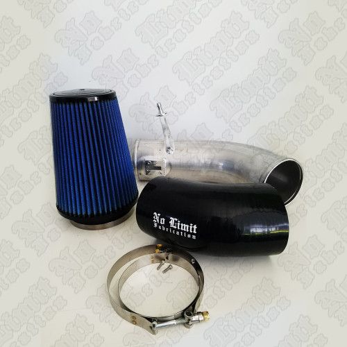 No Limit Fabrication - No Limit Fabrication 6.7 Cold Air Intake 11-16 Ford Super Duty Power Stroke Polished Dry Filter for Mod Turbo 67CAIPDM