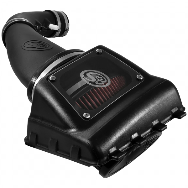 S&B - S&B Cold Air Intake For 11-16 Ford F250, F350 V8-6.2L Oiled Cotton Cleanable Red 75-5108