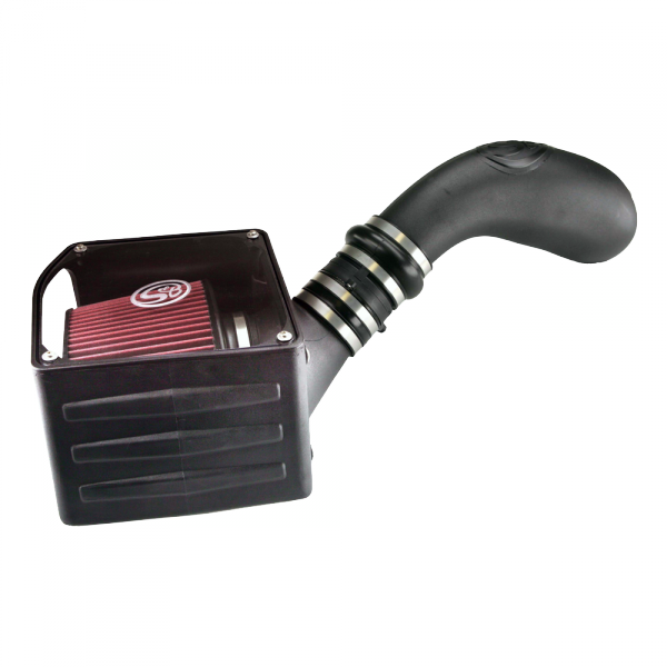 S&B - S&B Cold Air Intake For 99-06 GMC Sierra 4.8L, 5.3L, 6.0L Oiled Cotton Cleanable Red 75-5036