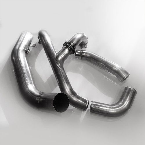 No Limit Fabrication - No Limit Fabrication 6.7 Polished Stainless Intake Piping Kit 17-20 Ford 6.7 Powerstroke F250/350/450/550 67TPKP17