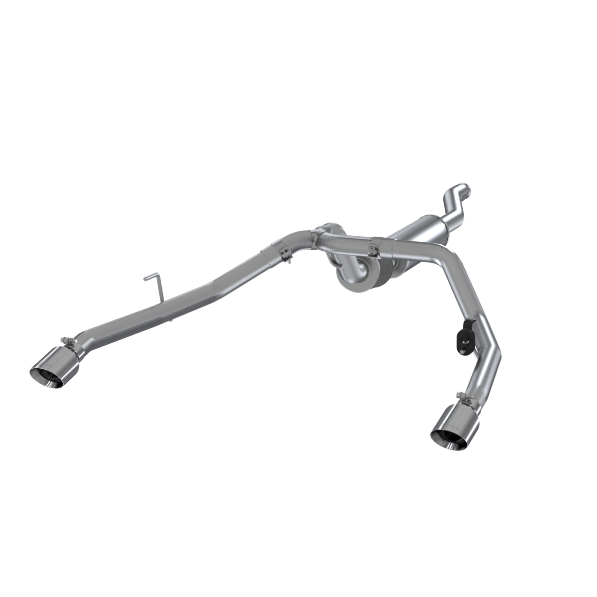 MBRP - MBRP Jeep 2.5 Inch Cat Back Exhaust System Dual Rear Exit Installer Series For 20-20 Jeep Gladiator 3.6L S5538AL