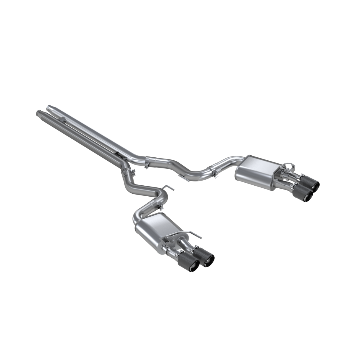 MBRP - MBRP Ford Mustang 5.0L MBRP 3 Inch Cat-Back Active Exhaust With Carbon Fiber Tips Pro Series For 18-20 Ford Mustang GT 5.0L S72093CF
