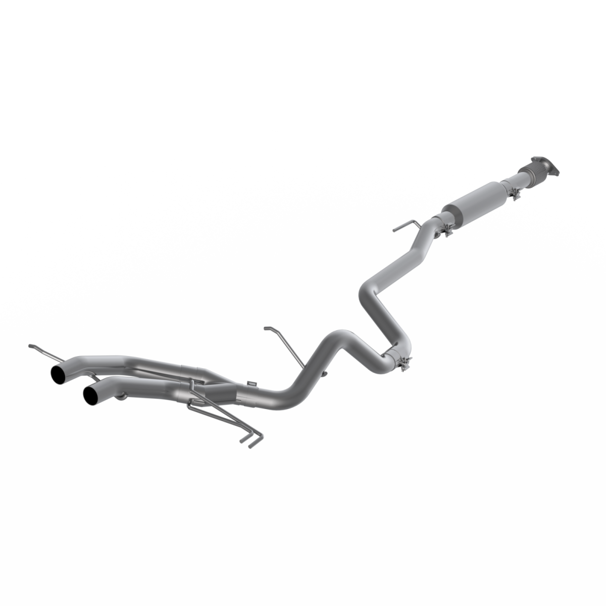 MBRP - MBRP 2.5 Inch Cat Back Exhaust System Dual Exit For 13-18 Hyundai Veloster Turbo Aluminized Steel S4702AL