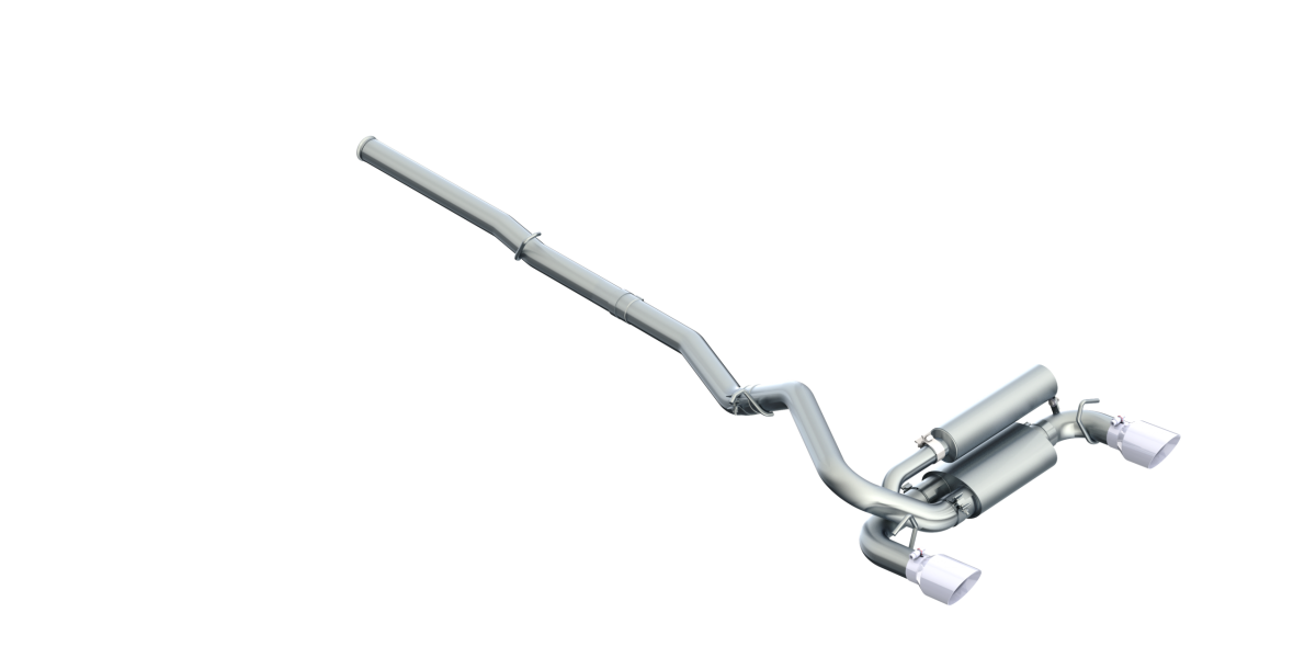 MBRP - MBRP 3 Inch Cat Back Exhaust System Dual Outlet For 16-18 Ford Focus RS T409 Stainless Steel S4203409