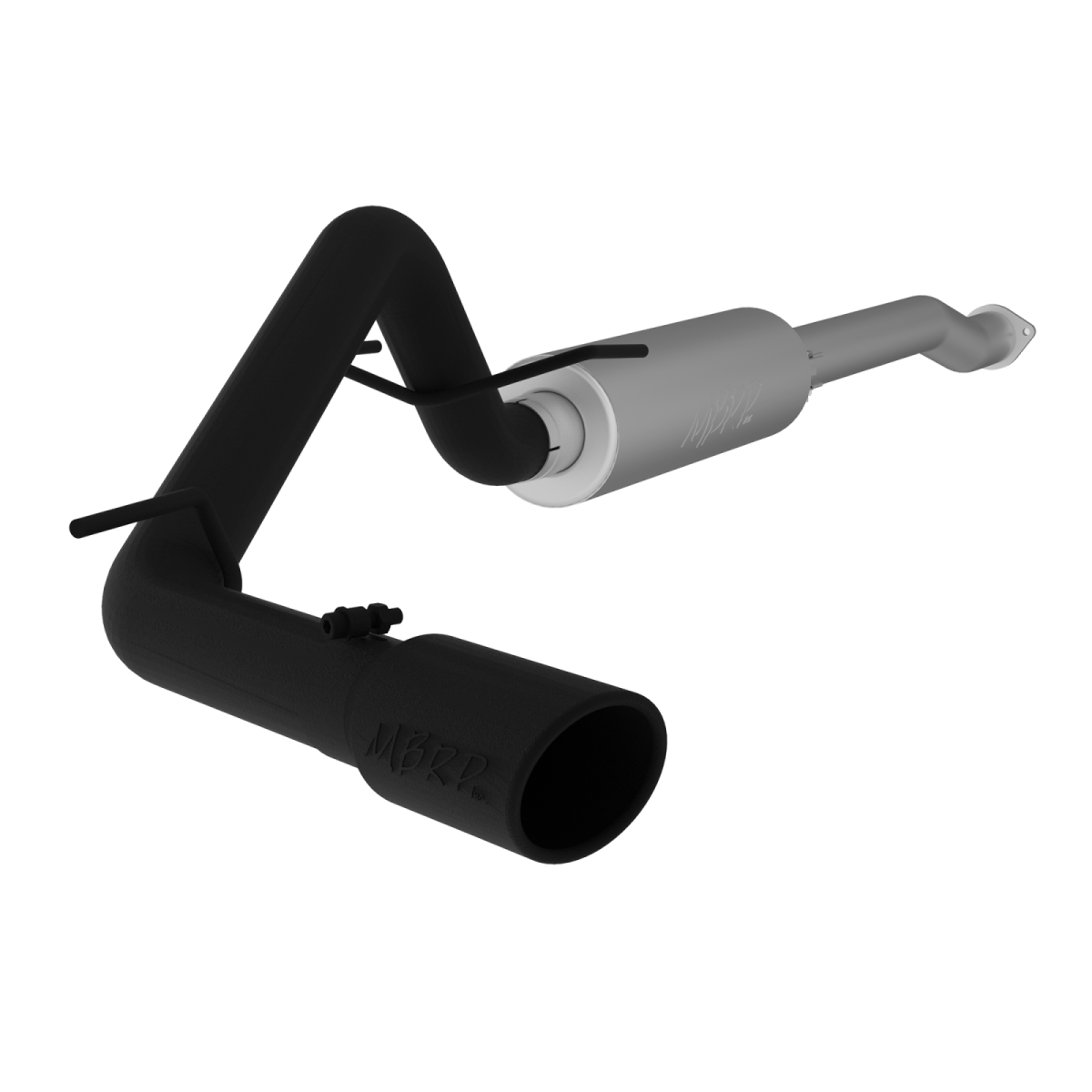 MBRP - MBRP Toyota 3 Inch Cat Back Exhaust System For 16-20 Toyota Tacoma 3.5L Single Side Exit Black Series S5338BLK