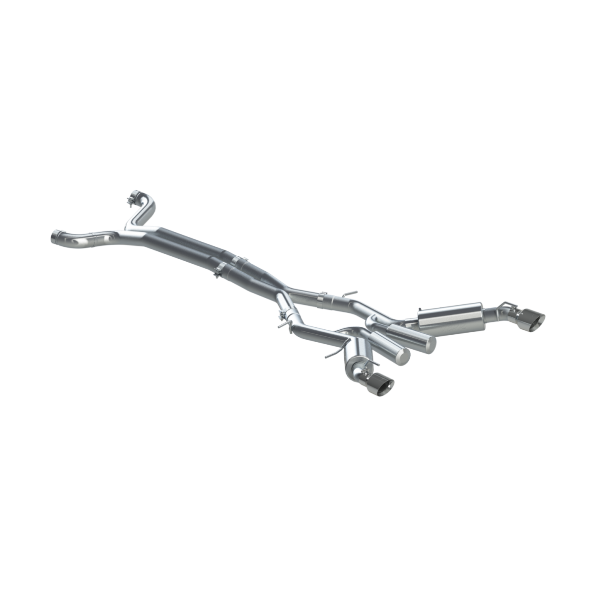 MBRP - MBRP Chevrolet 3 Inch Dual Cat Back Exhaust System T409 Stainless Steel For 16-20 Chevrolet Camaro SS 6 Speed Coupe Only S7035409