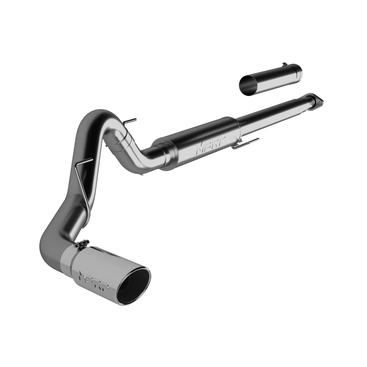 MBRP - MBRP 4 Inch Cat Back Exhaust System Single T409 Stainless Steel For 15-20 Ford F-150 2.7L/3.5L EcoBoost Excludes 19 F150 Limited S5259409
