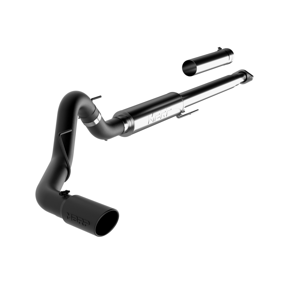 MBRP - MBRP 4 Inch Cat Back Exhaust System For 15-20 Ford F-150 2.7L/3.5L EcoBoost Single Black Finish S5259BLK
