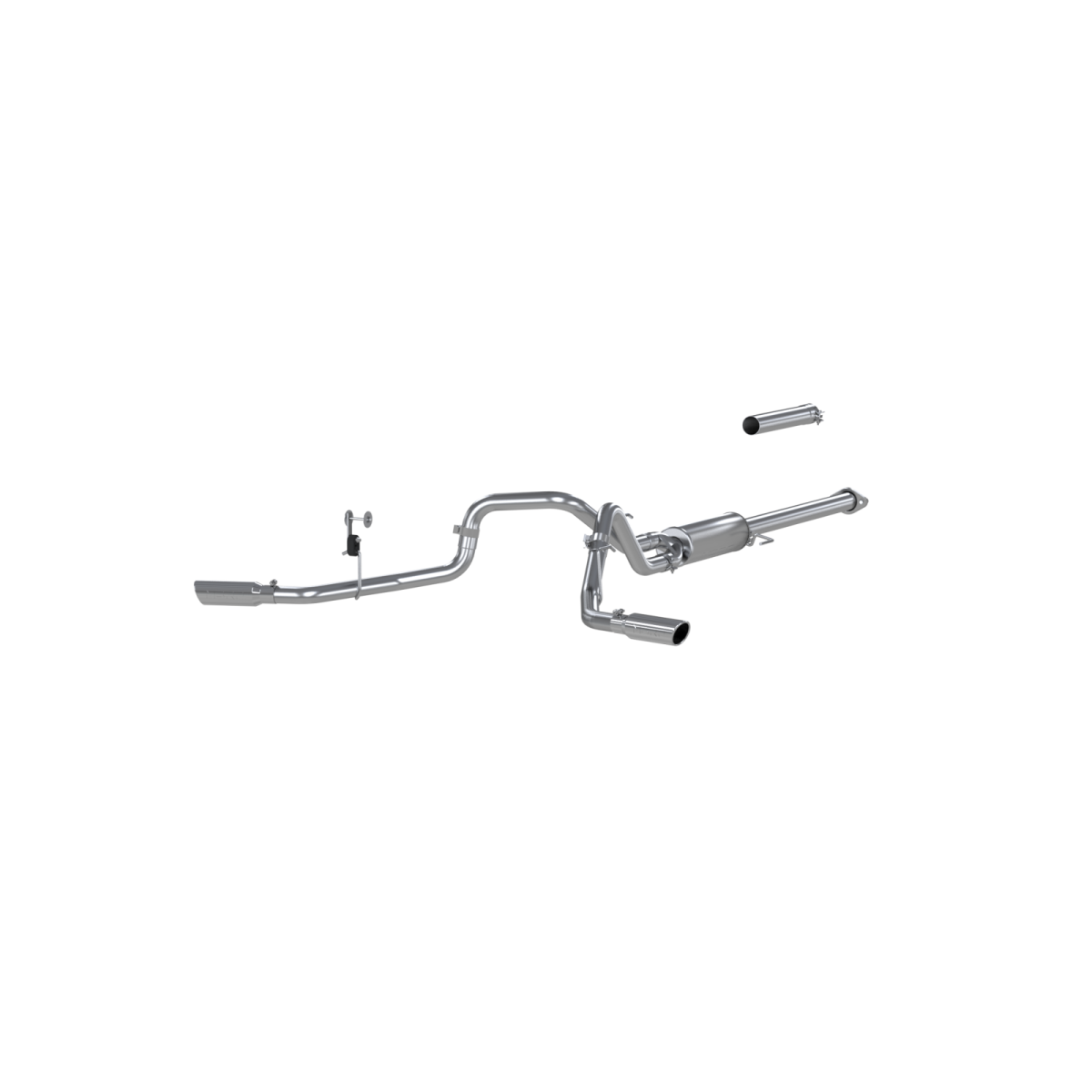 MBRP - MBRP 2.5 Inch Cat Back Exhaust System For 15-20 Ford F-150 2.7L/3.5L EcoBoost Dual Side Exit Aluminized Steel S5254AL