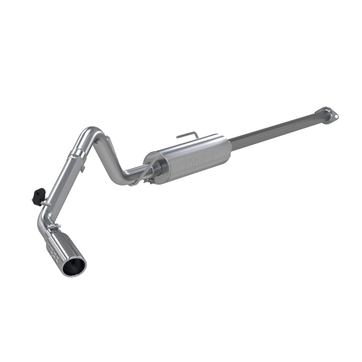MBRP - MBRP Cat Back Exhaust System Single Side Black Aluminized Steel For 05-15 Toyota Tacoma 4.0L Extended Cab/Crew Cab S5326AL