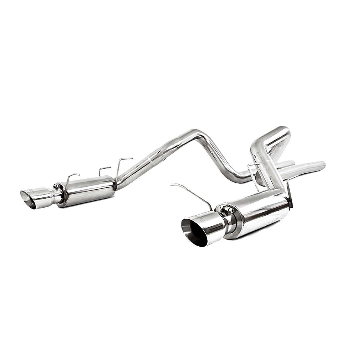 MBRP - MBRP 3 Inch Cat Back Exhaust System For 11-12 Ford Shelby GT500 Dual Split Rear Race Version 4.5 Inch Tips T304 Stainless Steel S7260304