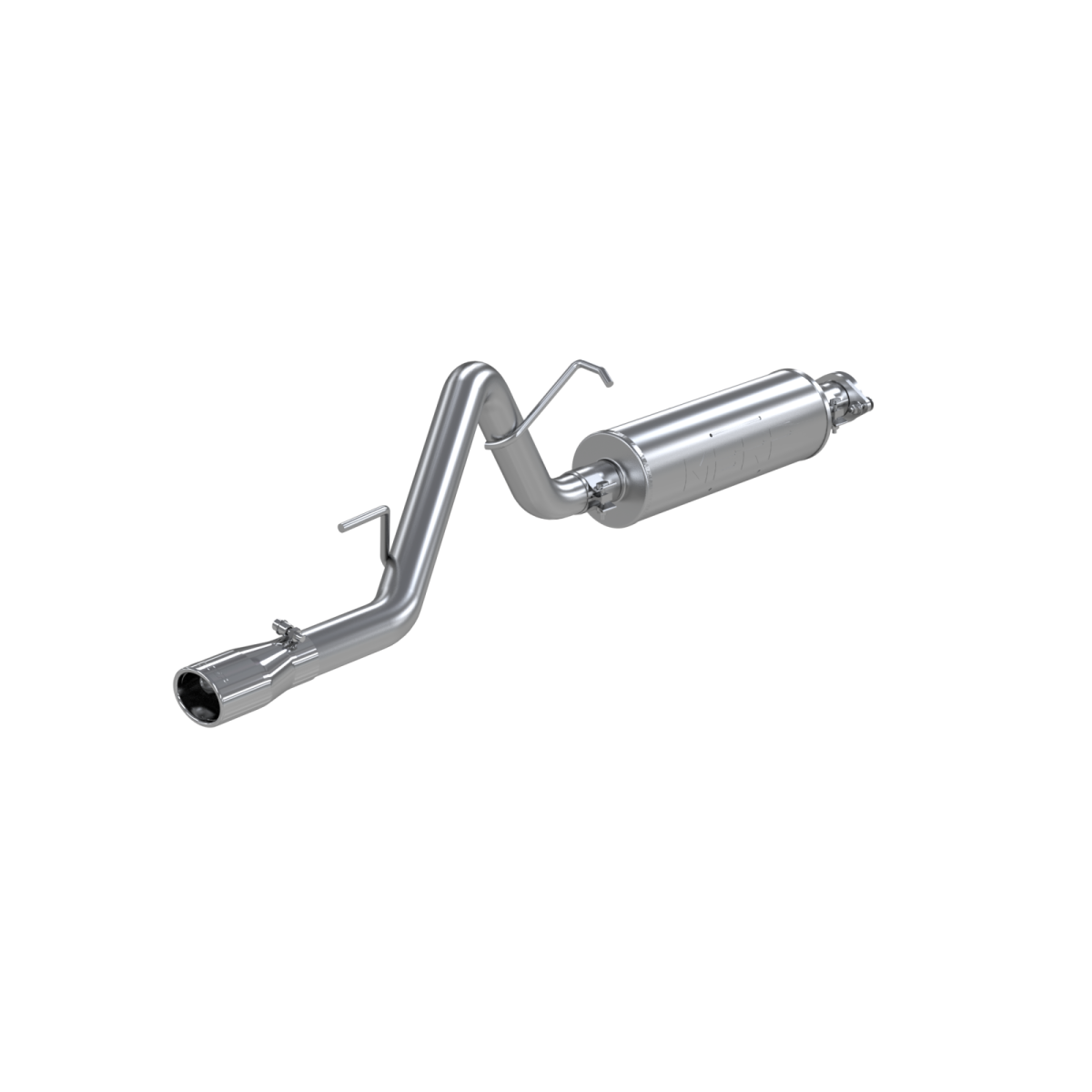 MBRP - MBRP Cat Back Exhaust System Single Side T409 Stainless Steel For 02-07 Jeep Liberty S5510409