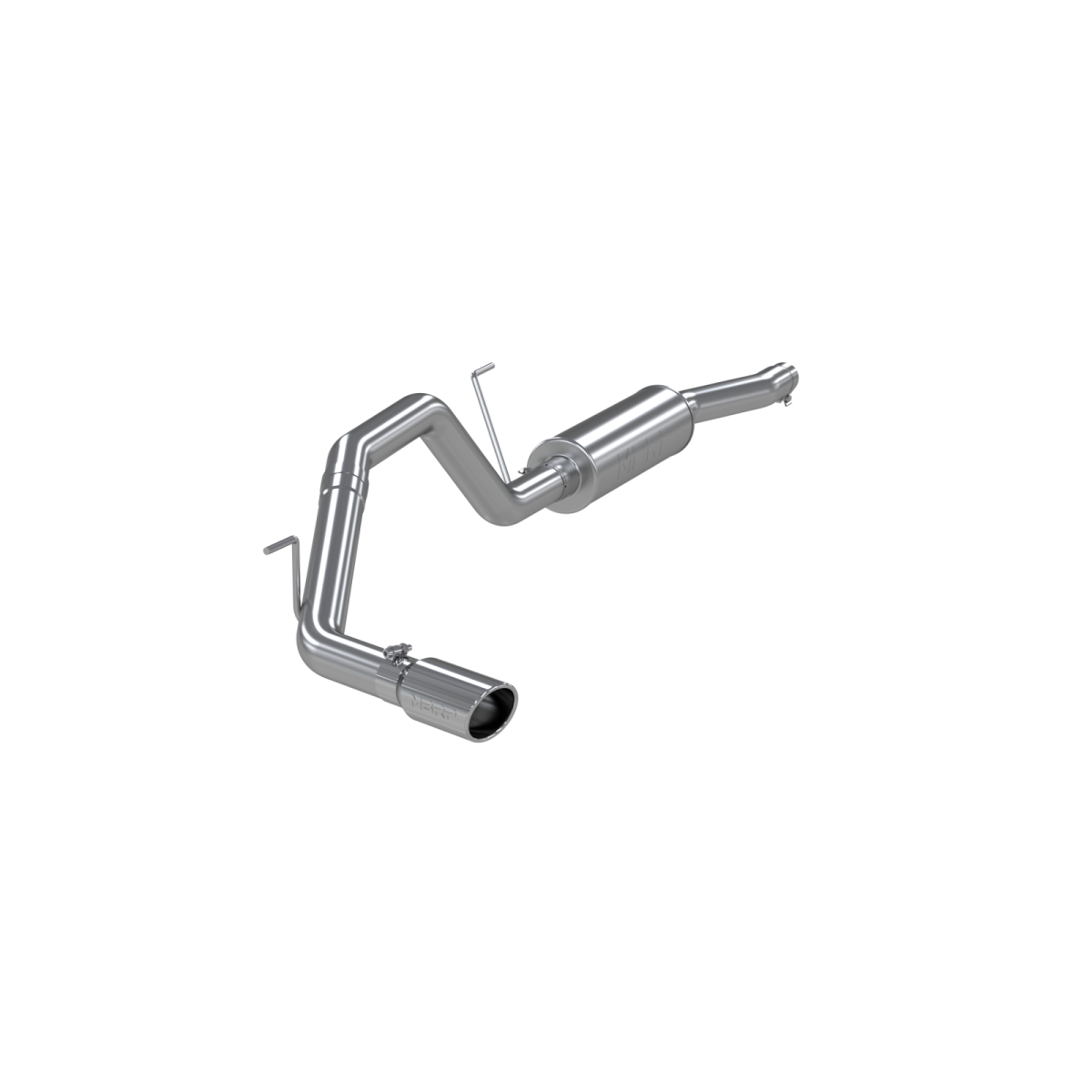 MBRP - MBRP Cat Back Exhaust System Single Side Aluminized Steel For 04-06 Nissan Titan 5.6L, Extended Cab/Crew Cab S5400AL