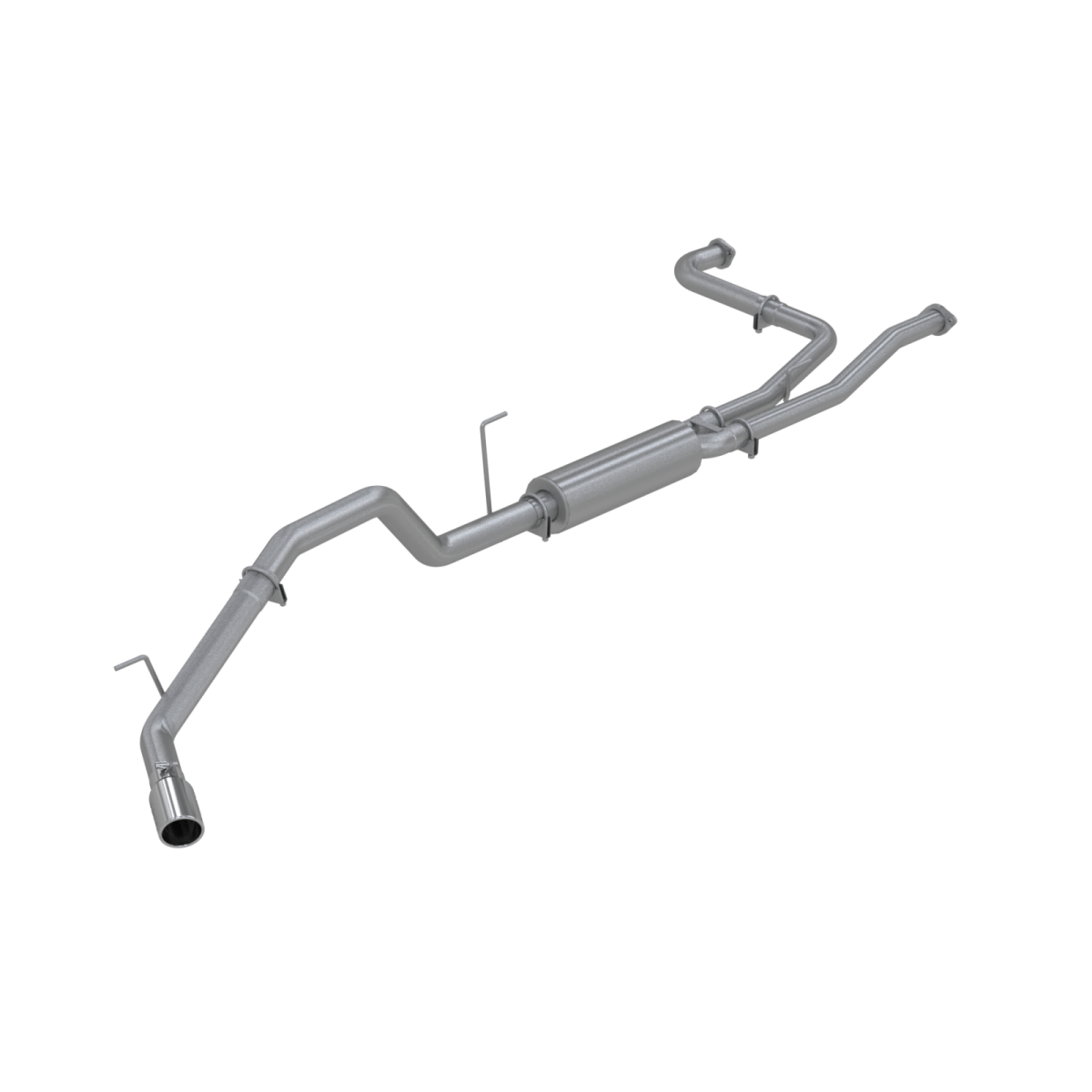 MBRP - MBRP Cat Back Exhaust System Single Side Aluminized Steel For 07-15 Nissan Titan 5.6L, Extended Cab/Crew Cab S5404AL