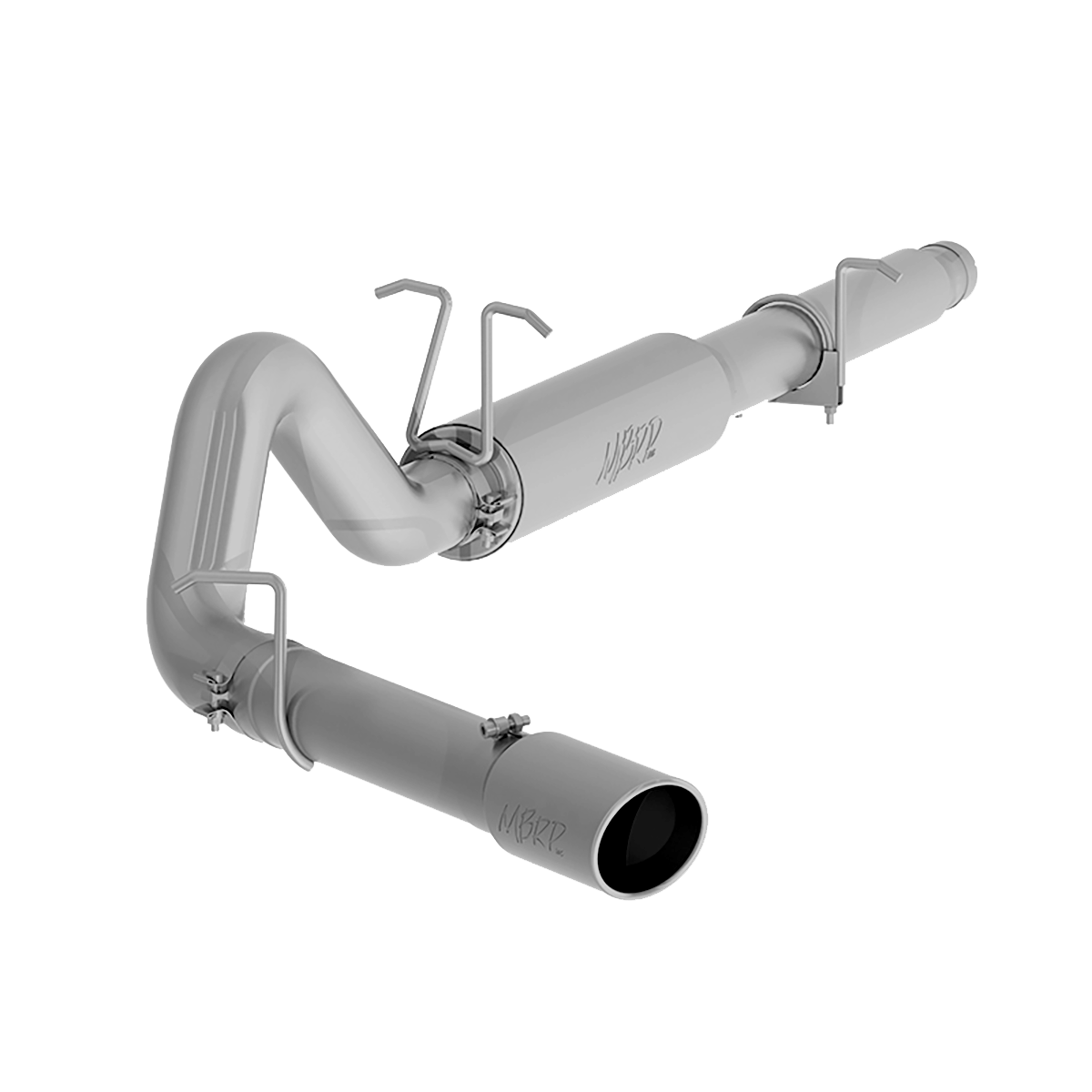 MBRP - MBRP Cat Back Exhaust System 4 Inch Single Side Exit 5 Inch OD Tip Included Aluminized Steel For 99-04 Ford F-250/350 V-10 S5206AL