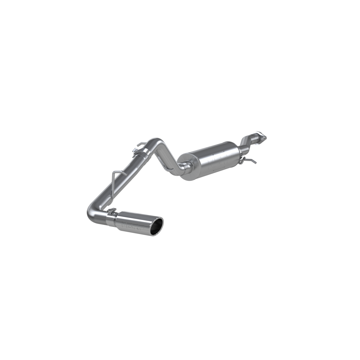 MBRP - MBRP Cat Back Exhaust System Single Side 3.5 Inch Tip Aluminized Steel For 04-12 Colorado/Canyon 2.8/2.9/3.5/3.7L Extended Cab/Crew Cab Short Bed S5046AL