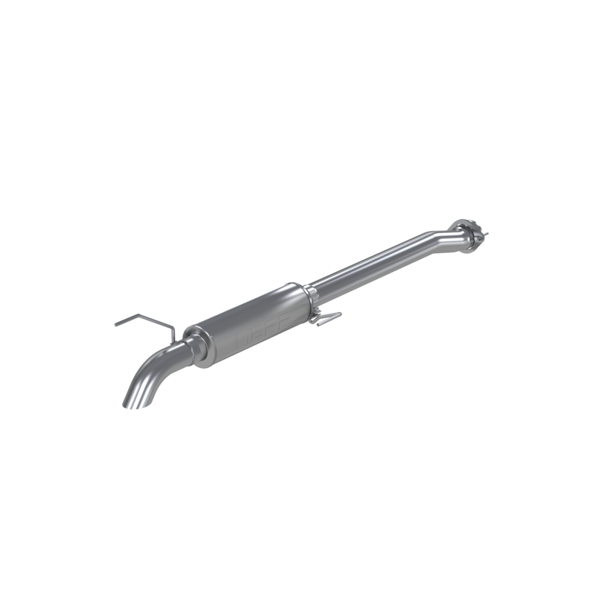 MBRP - MBRP 3 1/2 Inch Cat Back Exhaust System Single Turn Down For 11-14 Ford F-150 Raptor 6.2L Crew Cab/Short Bed Extended Cab Short Bed Aluminized Steel S5242AL