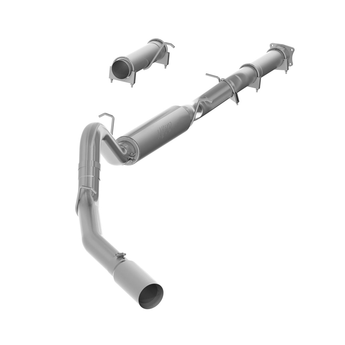 MBRP - MBRP 4 Inch Cat Back Exhaust System For 01-05 Silverado/Sierra 2500/3500 Duramax Ext/Crew Cab Single Side Aluminized Steel S6000AL