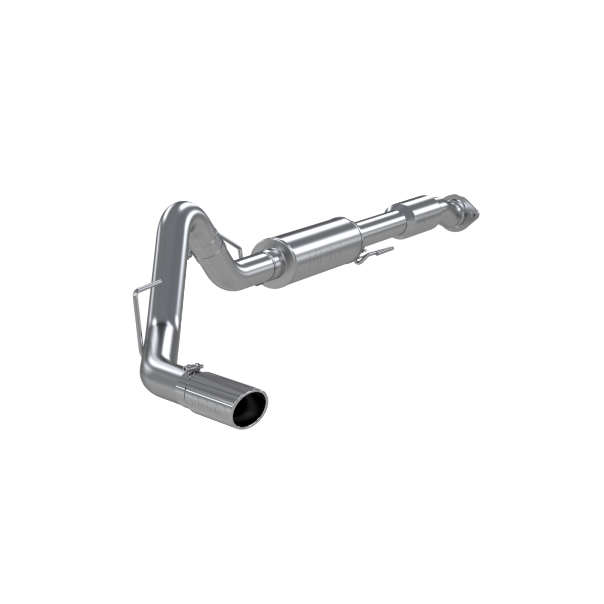 MBRP - MBRP 3 1/2 Inch Cat Back Exhaust System Single Exit For 11-14 Ford F-150 Raptor 6.2L Crew Cab/Short Bed Extended Cab Short Bed Aluminized Steel S5228AL
