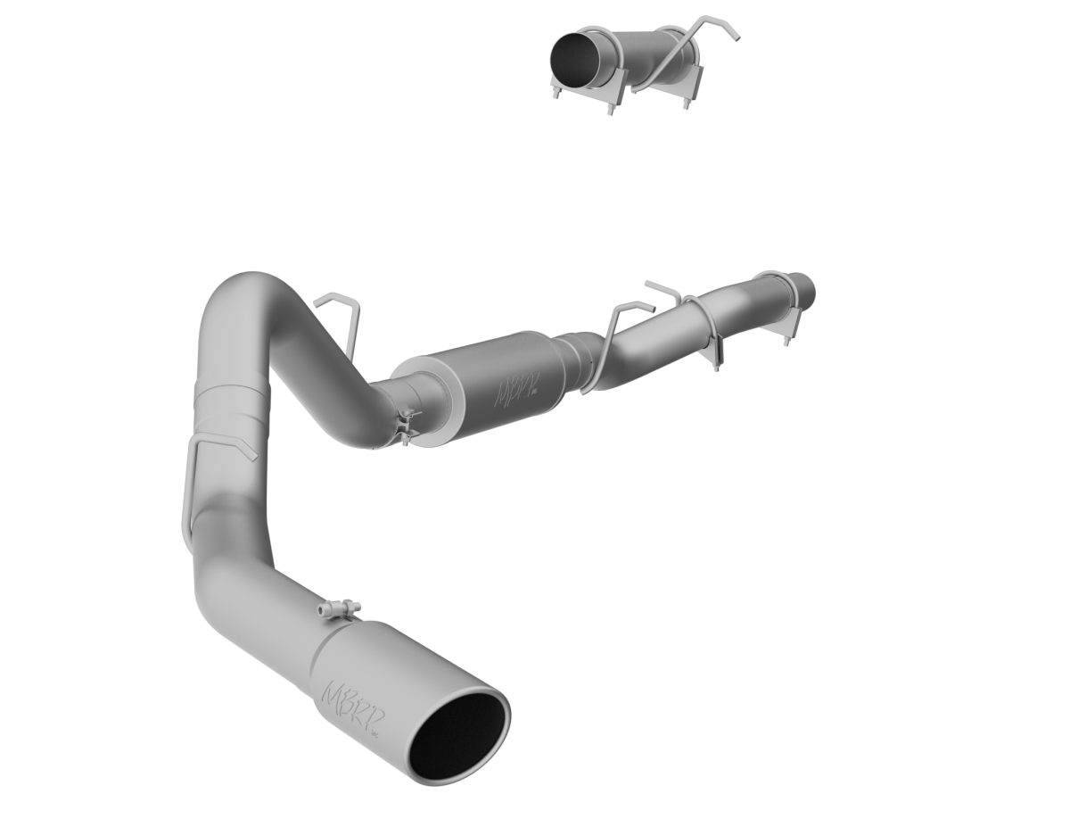 MBRP - MBRP 4 Inch Cat Back Exhaust System Single Side T409 Stainless Steel For 06-07 Silverado/Sierra 2500/3500 Duramax S6012409