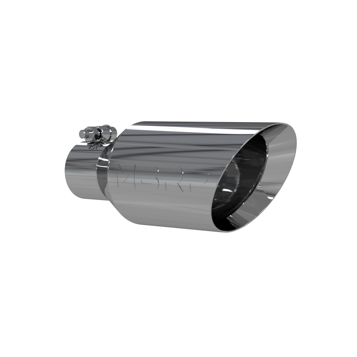 MBRP - MBRP Exhaust Tip 4 1/2 Inch O.D. Dual Wall Angle Rolled End 2.5 Inch Inlet 11 Inch Length T304 Stainless Steel T5161