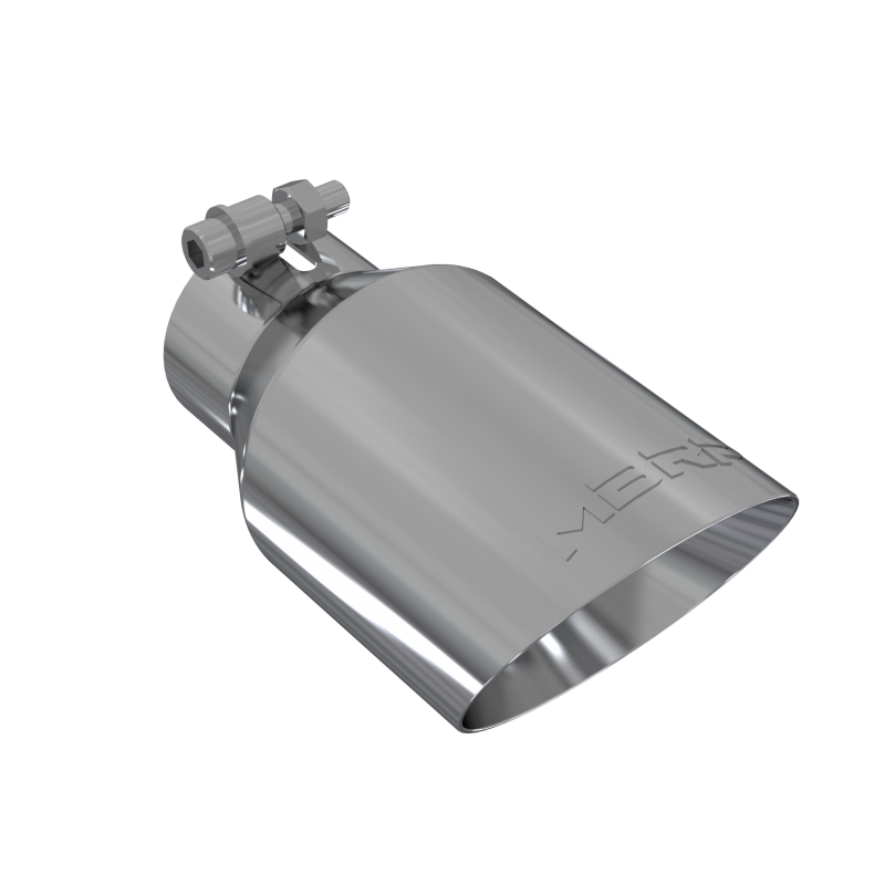 MBRP - MBRP Exhaust Tip 4 Inch O.D. Dual Wall Angled Fits Aluminized Steel 2 1/2 Inch Systems T5123