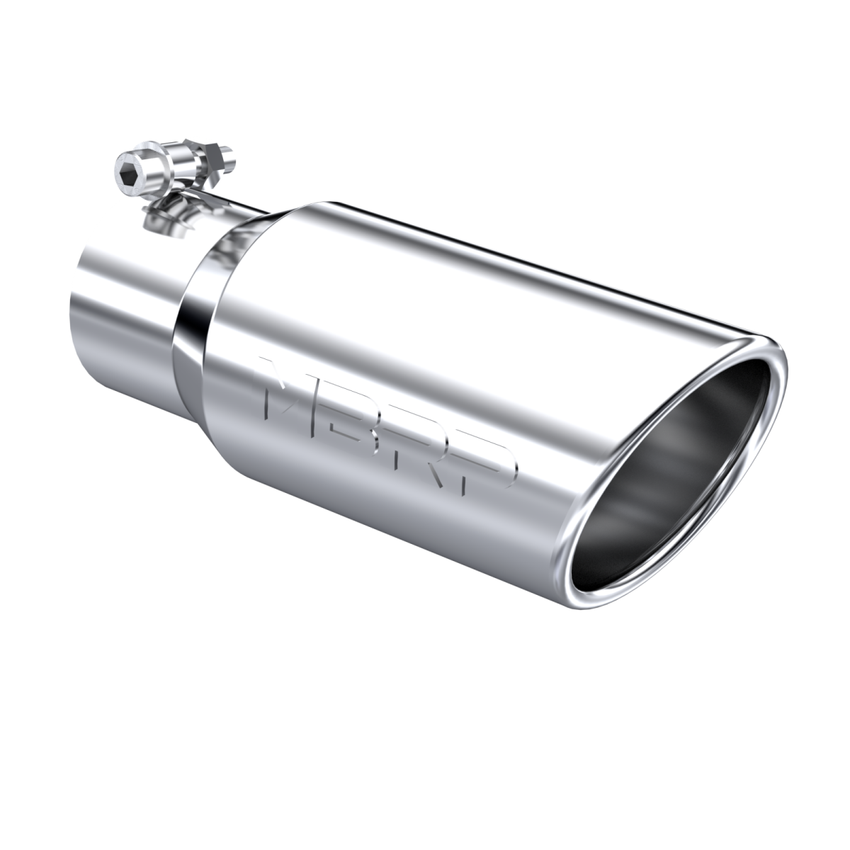 MBRP - MBRP Universal 4 Inch Angled Cut Rolled End MBRP Pro Series Exhaust Tip T5155