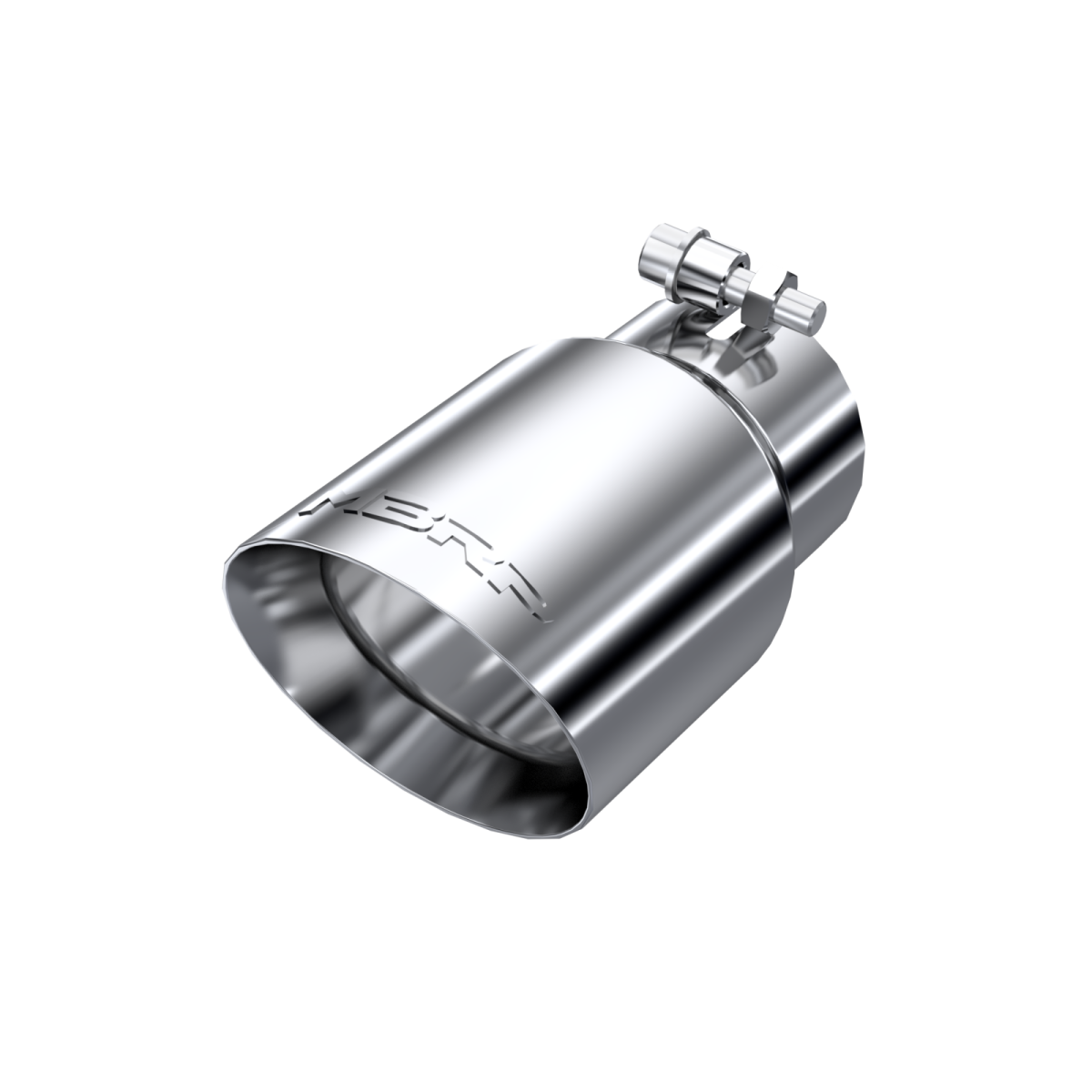MBRP - MBRP Exhaust Tip 4 Inch O.D. Dual Wall Angled Rolled End Fits Aluminized Steel 3 Inch Systems T5122