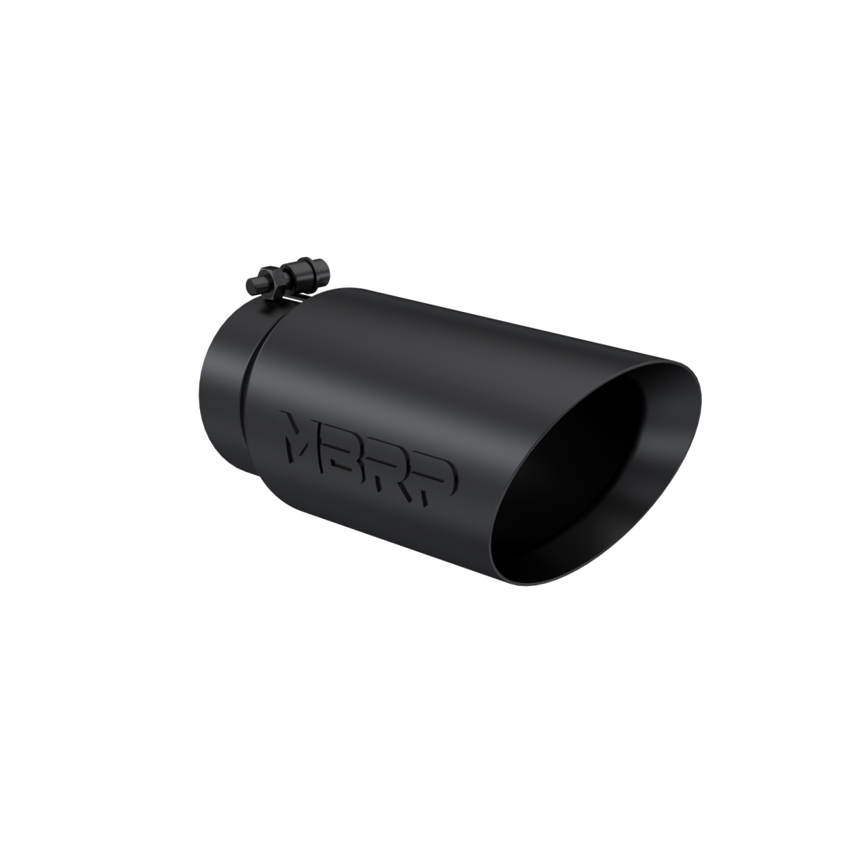 MBRP - MBRP Exhaust Tip 5 Inch O.D. Dual Wall Angled 4 Inch Inlet 12 Inch Length-Black Finish T5053BLK