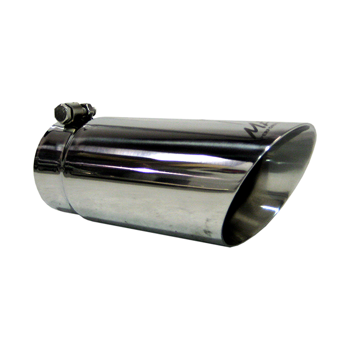 MBRP - MBRP Exhaust Tip 4 Inch O.D. Dual Wall Angled 3 1/2 Inch Inlet 10 Inch Length T304 Stainless Steel T5110