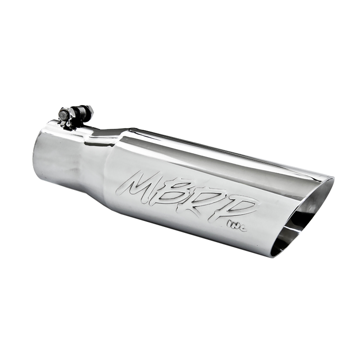 MBRP - MBRP Exhaust Tail Pipe Tip 3 1/2 Inch O.D. Dual Wall Angled 2 1/2 Inch Inlet 12 Inch Length T304 Stainless Steel T5106
