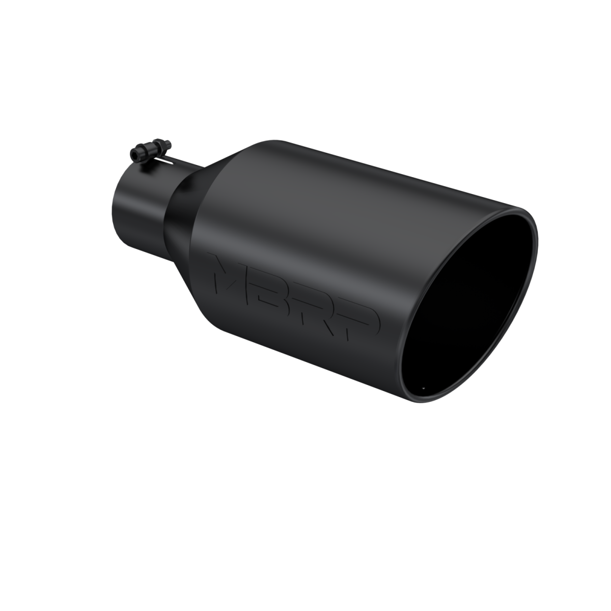 MBRP - MBRP Exhaust Tip 8 Inch O.D. Rolled End 4 Inch Inlet 18 Inch Length Black Finish T5128BLK