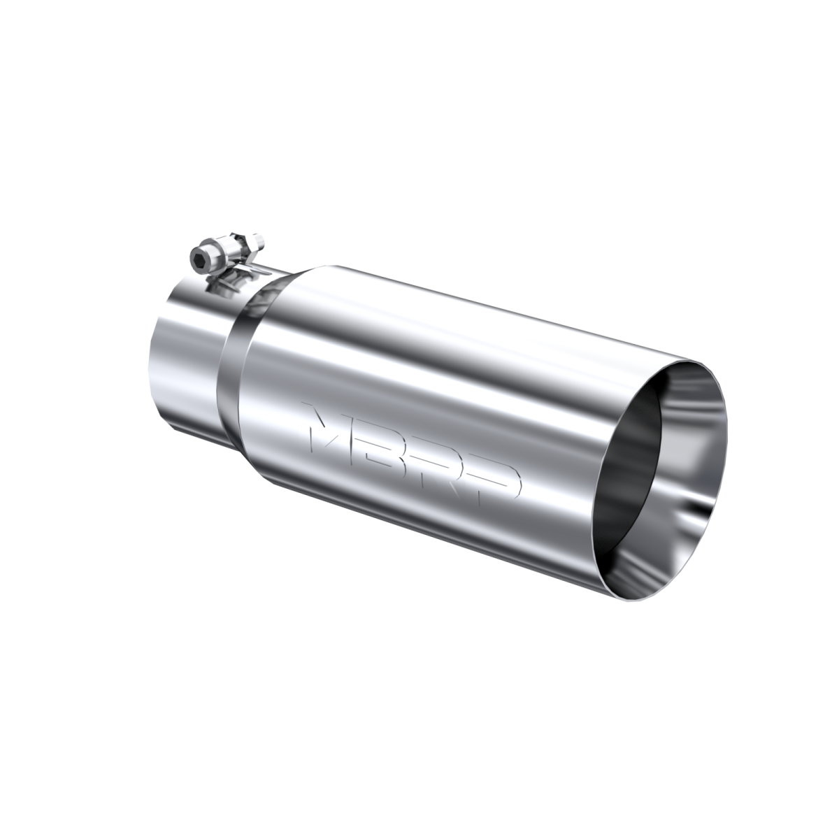 MBRP - MBRP Exhaust Tail Pipe Tip 5 Inch O.D. Dual Wall Straight 4 Inch Inlet 12 Inch Length T304 Stainless Steel T5049